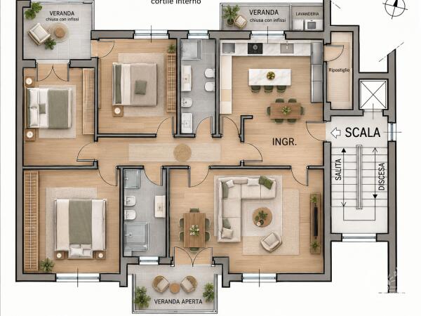 Renovierte,sofort bezugsfertige Wohnung,3Schlafzimmer,2Bäder eigener Stellplatz